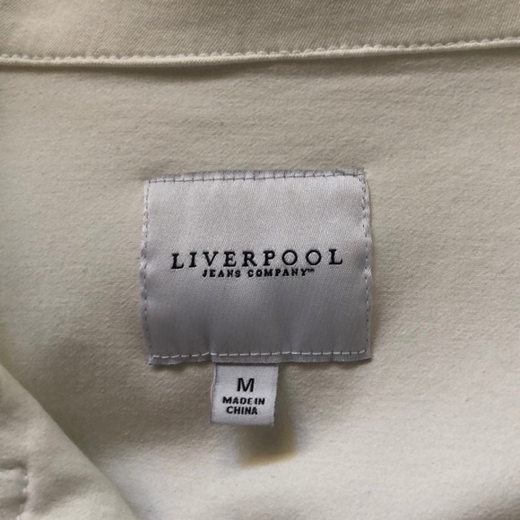 Liverpool Jeans White Moto Jacket - Picture 4 of 5